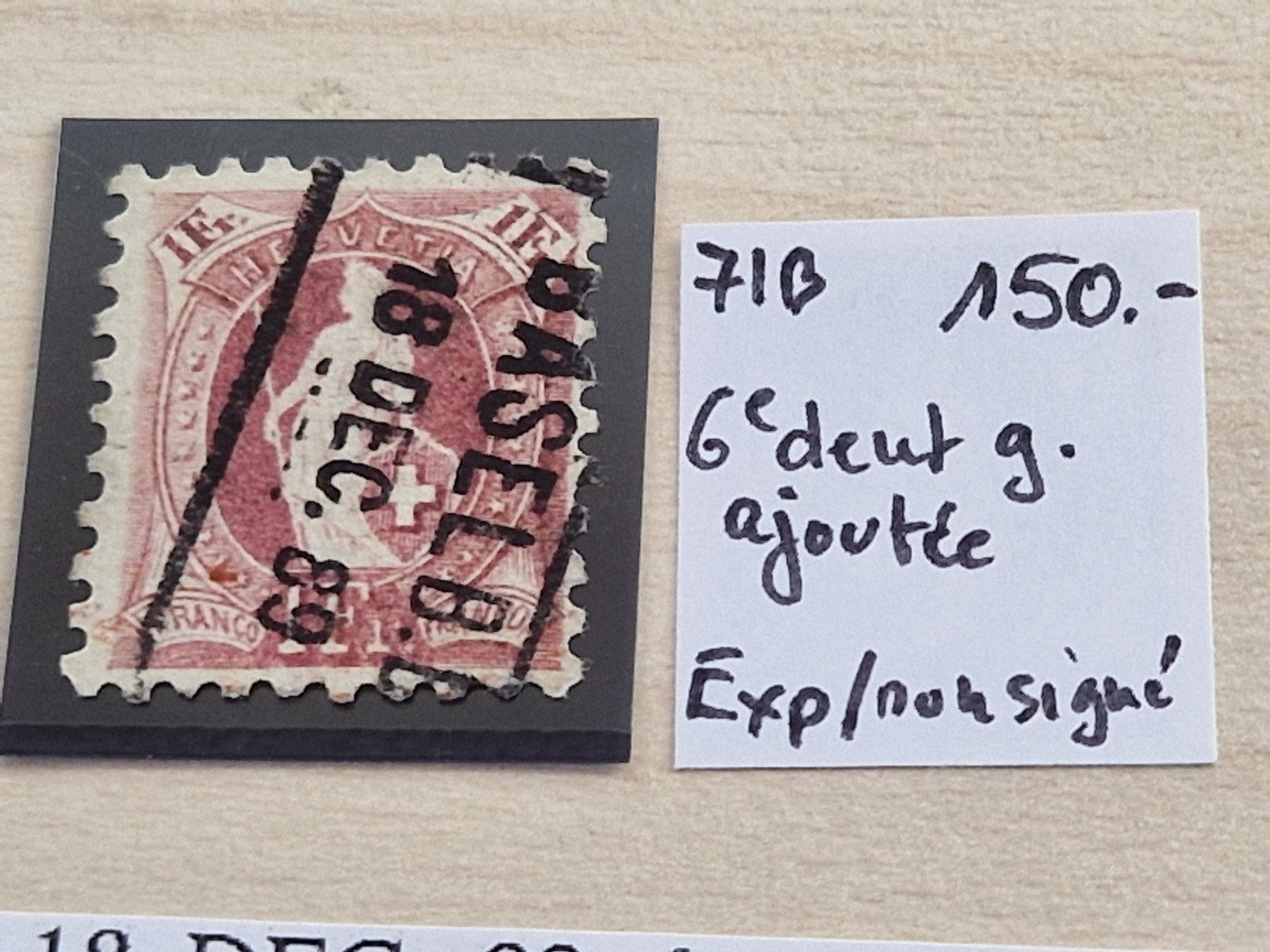 Tutti i francobolli: Stehende 71B, Basel BB, ab 1.- – Usato da Burgdorf venduto da Glossy01