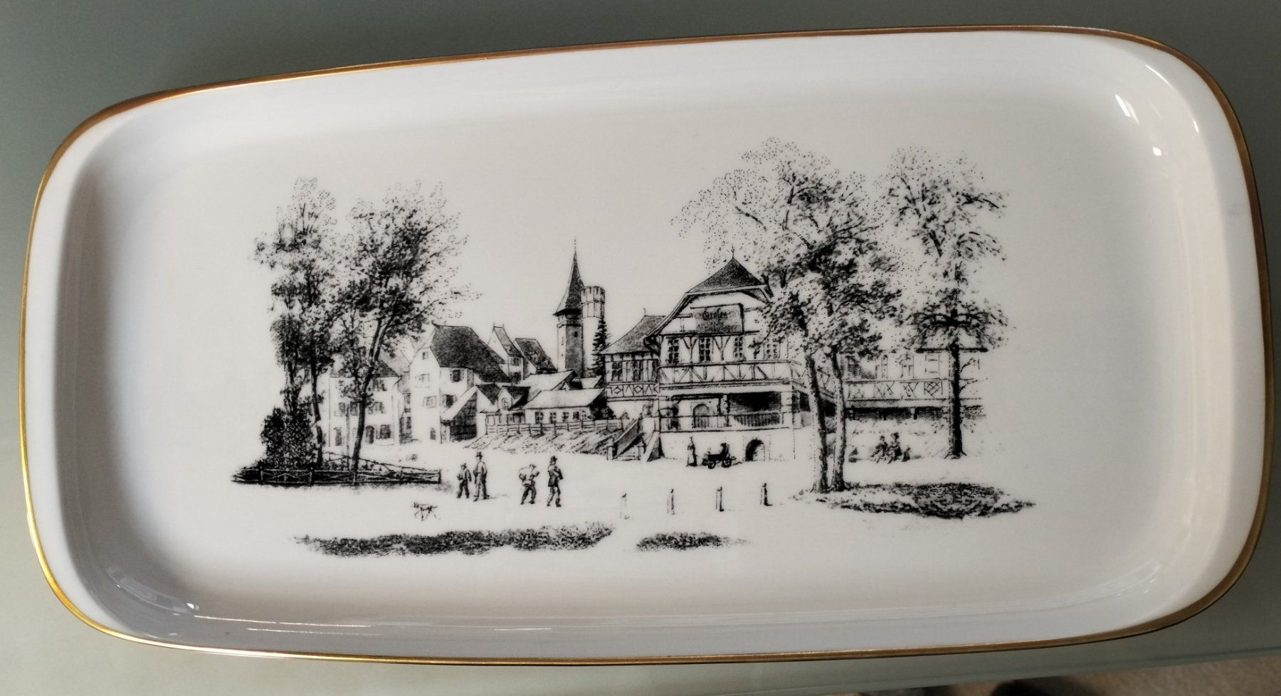 Servierplatten: Teller / Platte, Spalentor Basel, Stachelschützenhaus – Gebraucht aus Muri AG von Thuja99 6