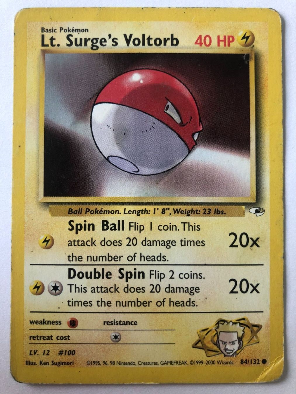Pokémon Carte collezionabili: Lt. Surge's Voltorb - Gym Heroes – Usato da Nussbaumen AG venduto da Bika-Shop