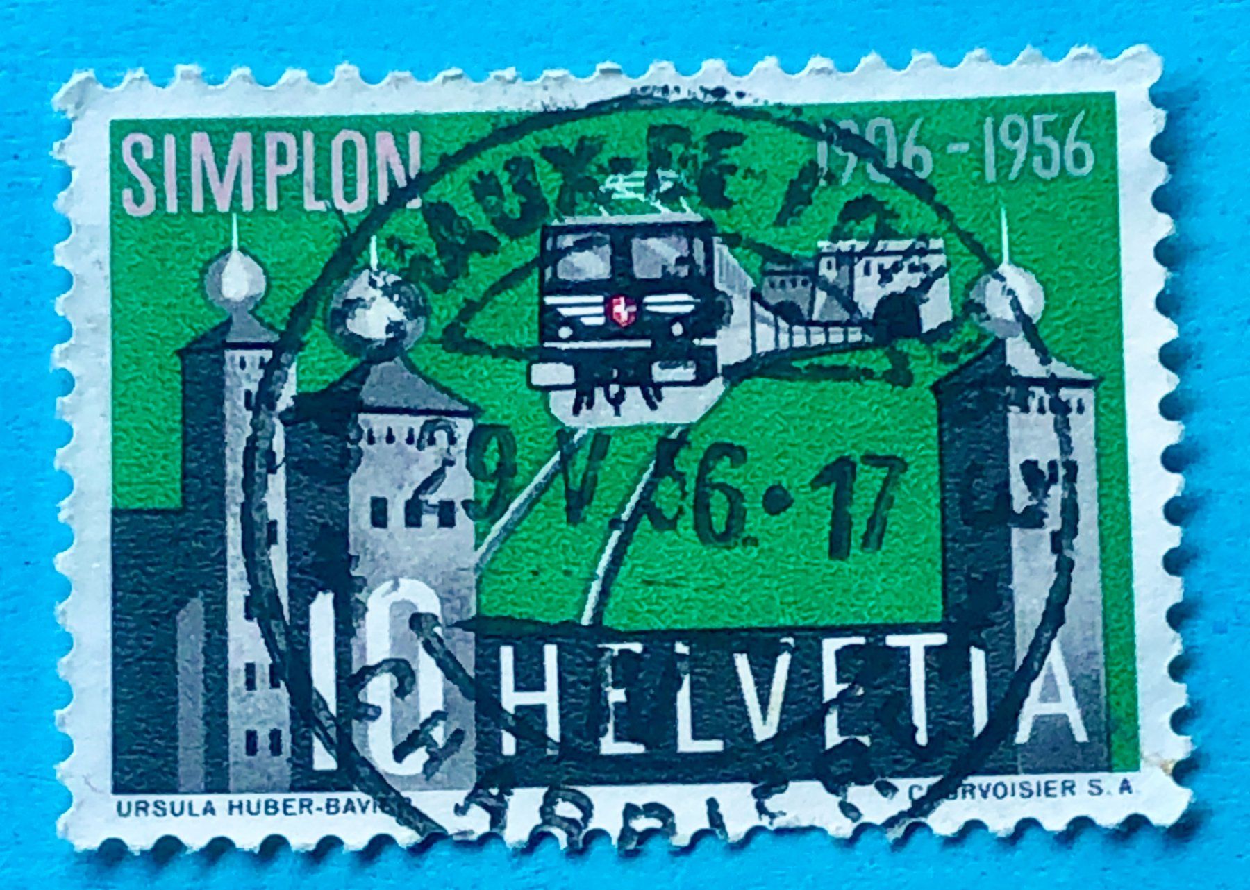 Tutti i francobolli: Nr.325 Stempel 1956    – Usato da Aarau venduto da Billa007