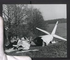 Fotografie Flugzeug-Wrack Bölkow-Klemm 