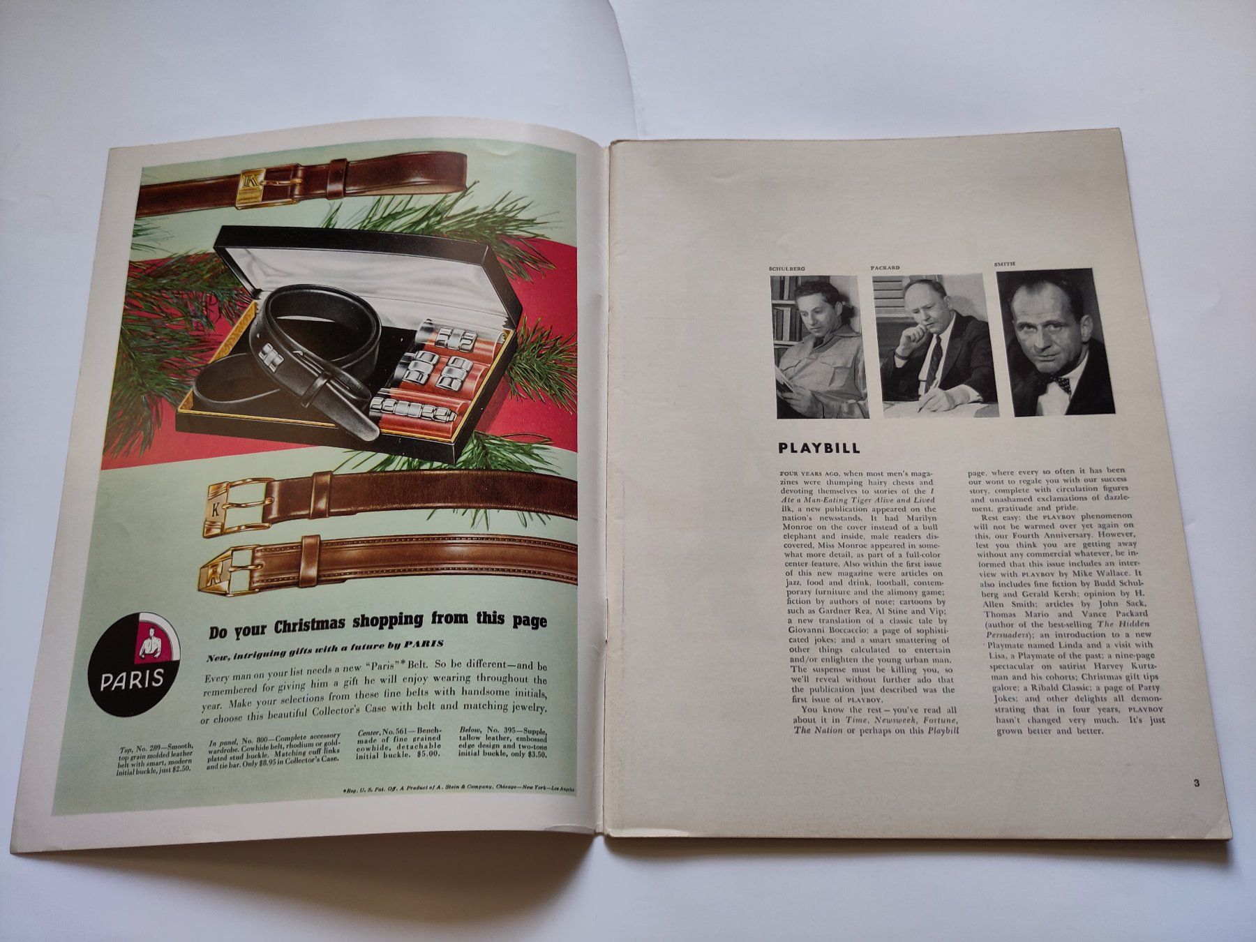 Revues & Magazines: Playboy Magazin Dezember 1957 – D'occasion à Schaffhausen par RolfMeister 1