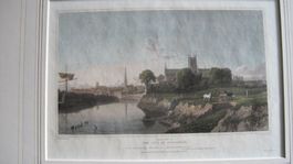 Stich koloriert um 1800 - Worcester