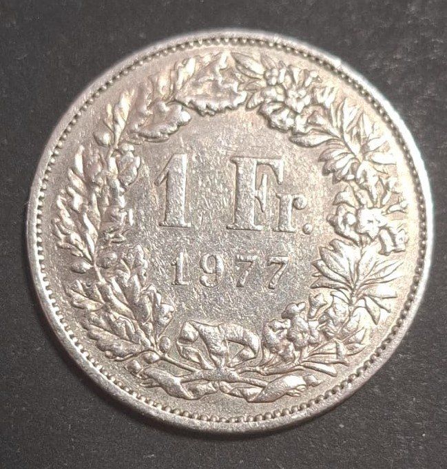 Tutti le monete: 1-Franken-Münze von 1977 – Usato da Susten venduto da lmf_98wh