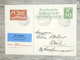 TR20 Carte Postale + Timbre Suisse 1926