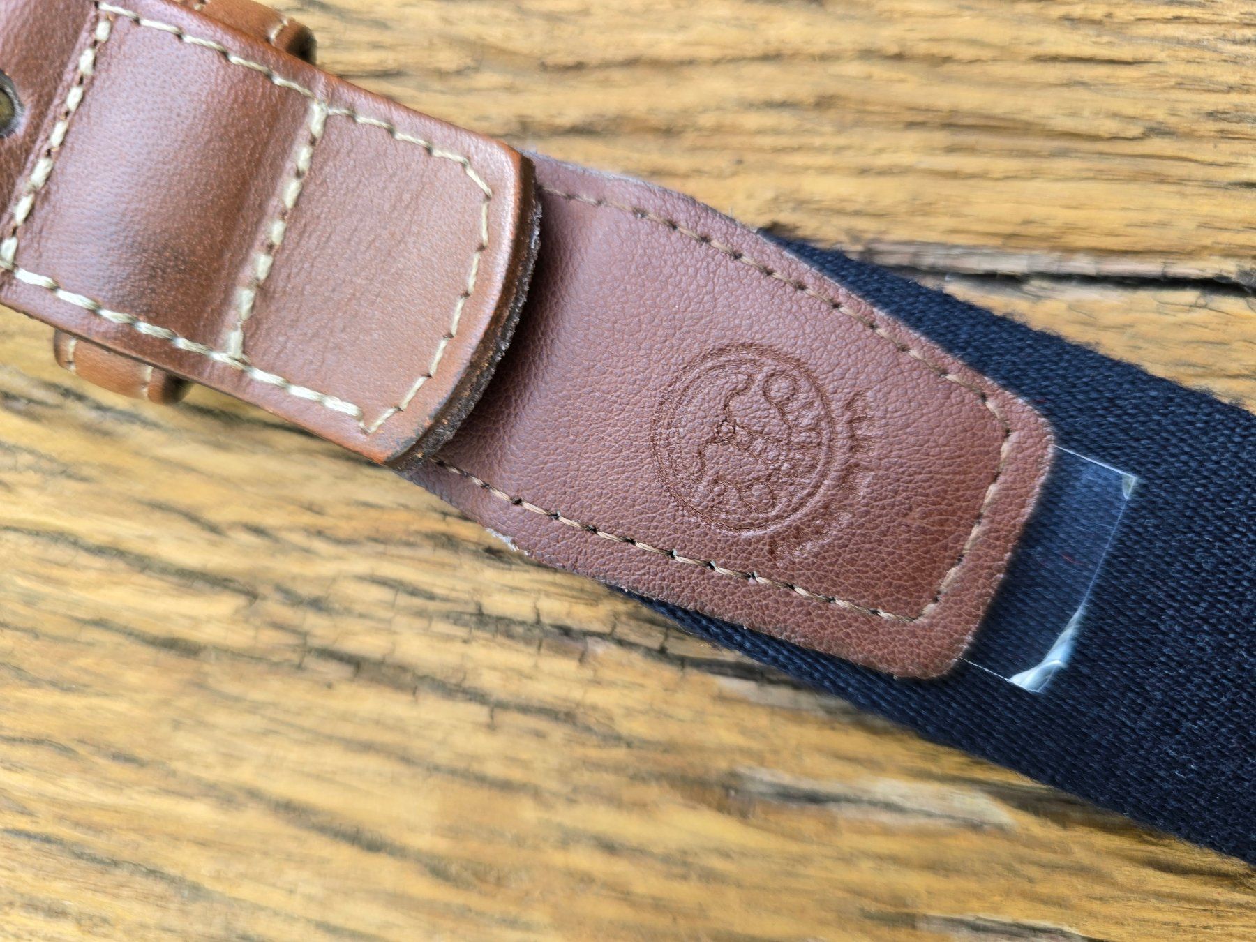 Gürtel: Leder: Gürtel Leder braun/Stoff – Gebraucht aus Romanshorn von Rachacha 5