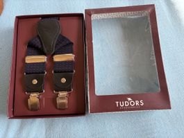 Herren Hosenträger Tudors Accessories dunkelblau neu