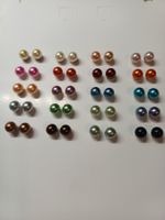 Boucles d'oreilles perles fantaisie, lot de 20 paires !