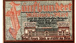 Singen 500 Mil.Mark+Stempel 30.10.1923 VZ+-VZ++