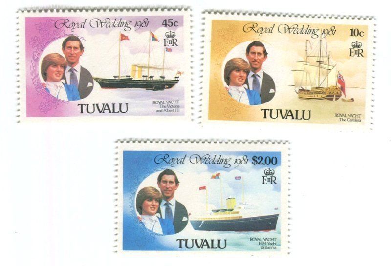 Tutti i francobolli: Briefmarken "Lady Diana". Tuvalu – Nuovo e nell'imballaggio originale da Basel venduto da Butsch5