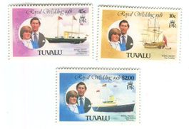Briefmarken "Lady Diana". Tuvalu