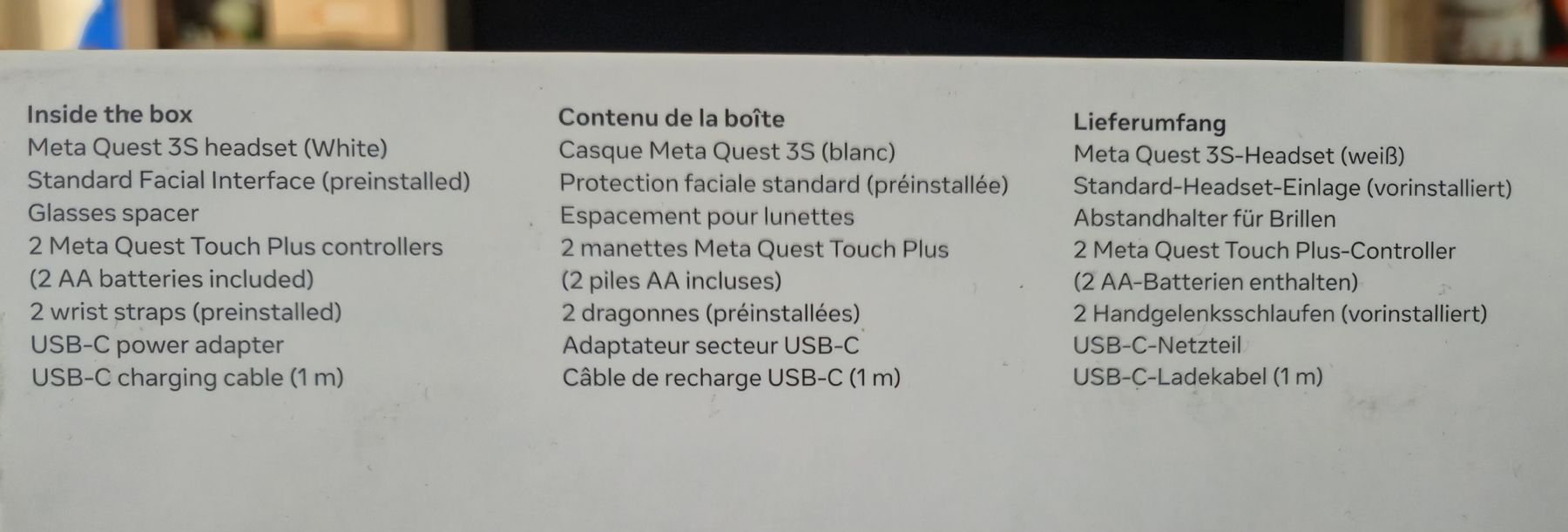 Meta Casco VR: Meta Quest 3S 256Go – Nuovo e nell'imballaggio originale da Onex venduto da pie_bx5h 3
