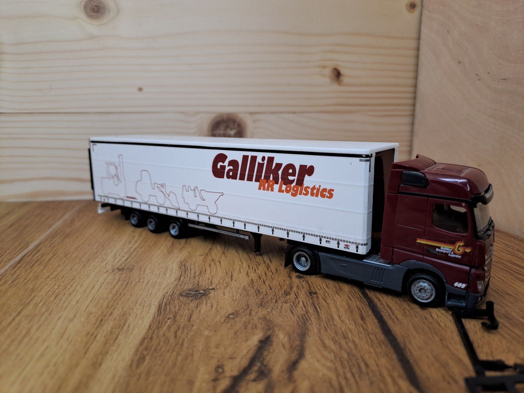 Herpa Modellini d'auto: MB Actros Galliker RR Logistics – Nuovo (secondo la descrizione) da Reiden venduto da vscp5 1