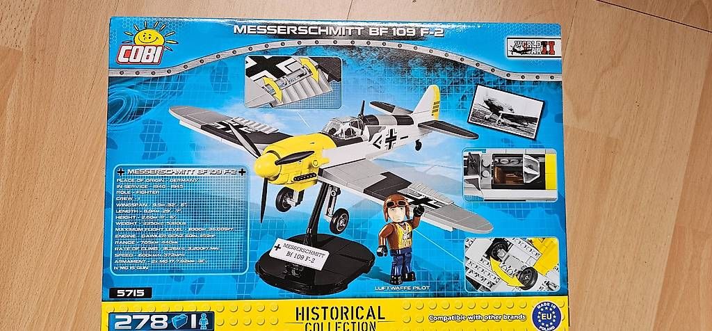 Cobi Giocattoli: COBI 5715 Messerschmitt BF-109 F-2 – Nuovo e nell'imballaggio originale da Schaan venduto da Klemmbausteine 1