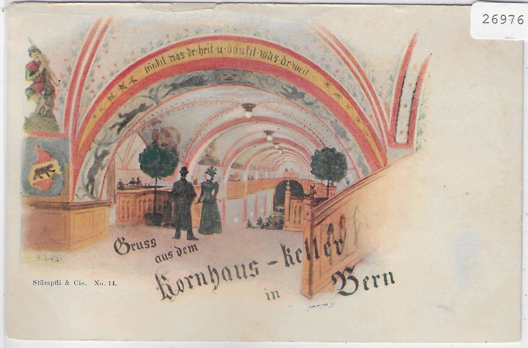 Cartoline postali: Gruss aus dem Kornhaus-Keller in Bern – Usato da Ettingen venduto da Kartenplanet