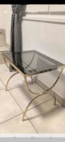 Messing Tisch mit Glasplatte, Hollywood Regency Top Zustand!