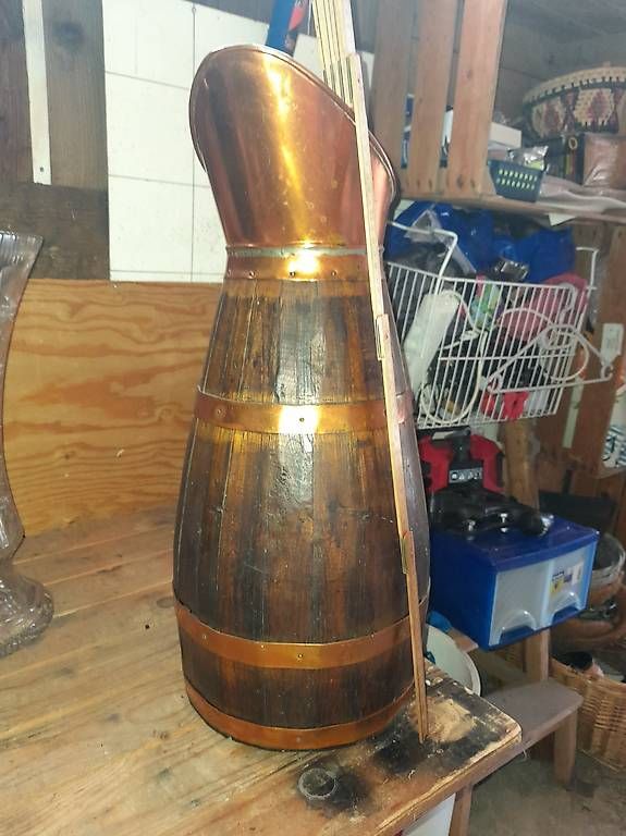 Bewässern & Giessen: Kupfer Holz Kanne – Gebraucht aus Corban von mro_bp82 1