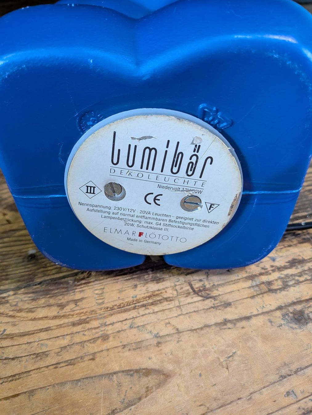 Lampade: Lumibär blau, stehend – Usato da Zürich venduto da cel_7lm6 1