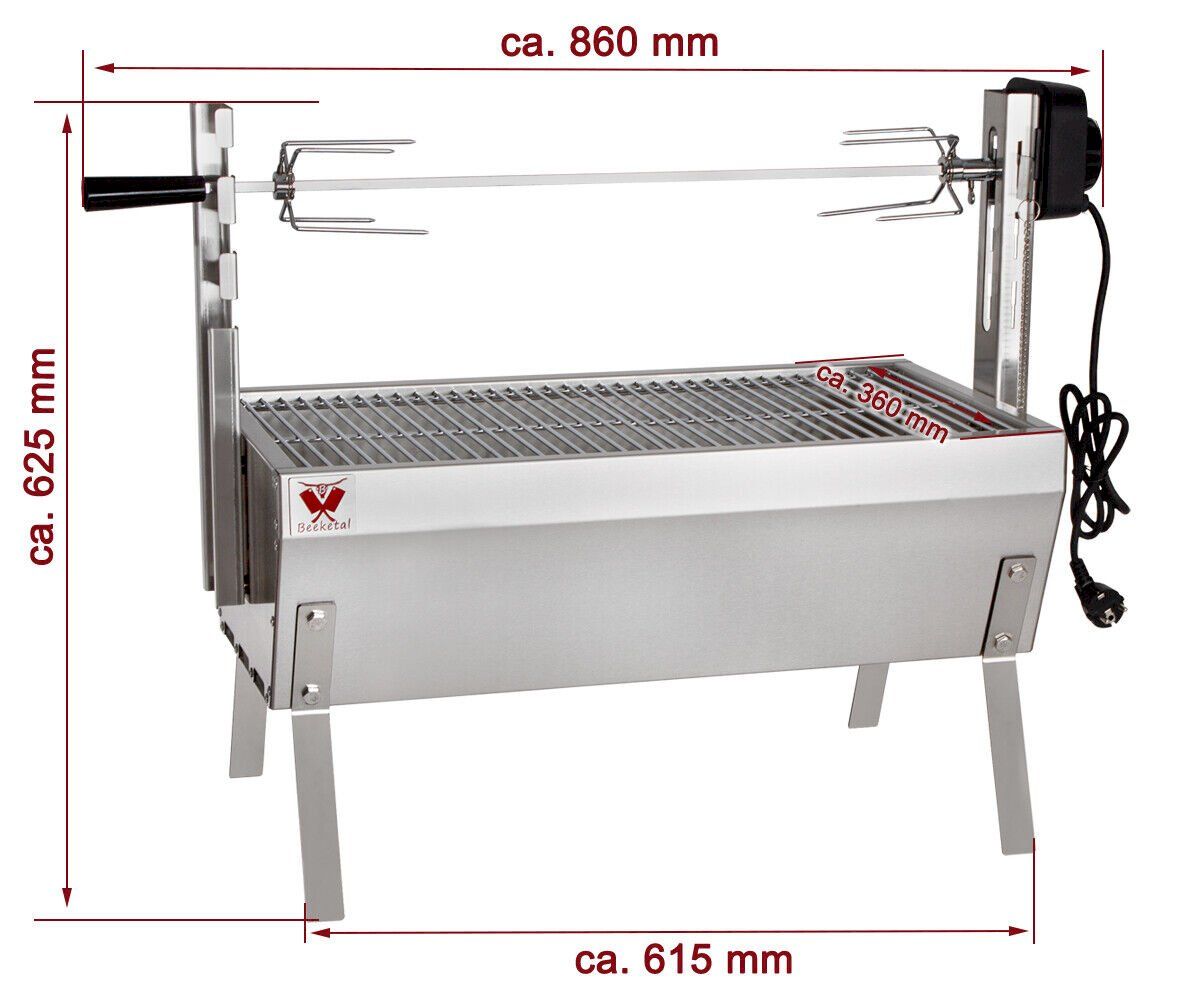 Griglie: Beeketal Spießbratengrill SGB-8 – Nuovo e nell'imballaggio originale da Bottighofen venduto da zaap 2