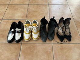 Lot of 4 Pairs Women genuine leather Shoes