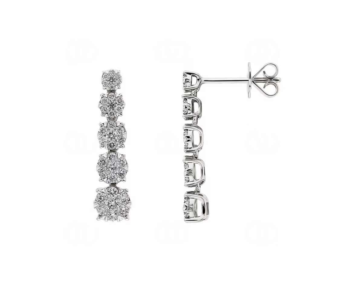 Orecchini pendenti & Orecchini a lobo: Ohrhänger weiss gold mit diamanten – Nuovo (secondo la descrizione) da Münchenstein venduto da By.gabriela.v