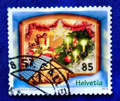 Nr.1526 Krippe Sondermarken Weihnachten GESTEMPELT 2014   