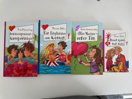 4 Liebesromane für Jugendliche, gut erhalten
