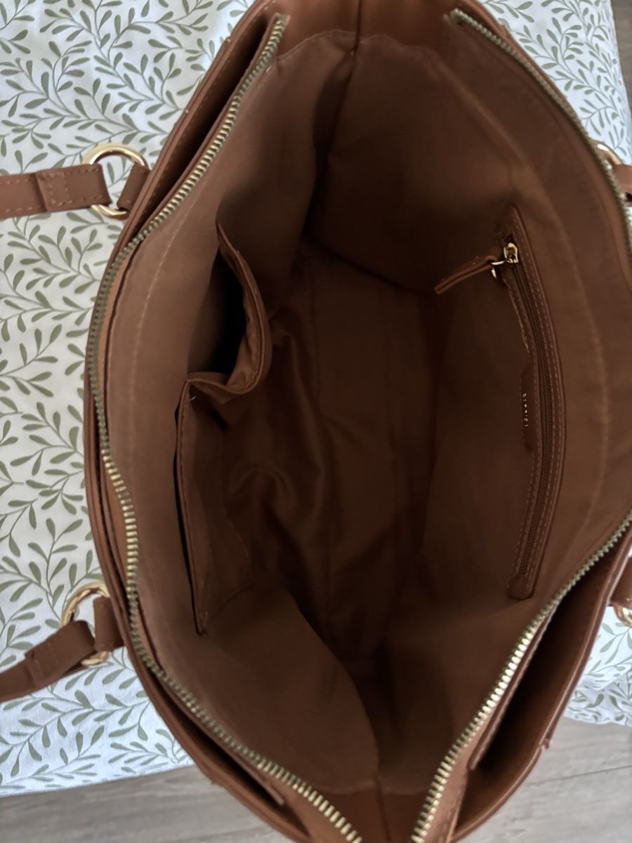 Borse da donna: Borsa tote Carpisa marrone cognac elegante, molto capiente – Usato da Locarno venduto da Debi_12 1