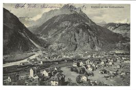 Erstfeld an der Gotthardbahn (UR) Reusstal - Bahnhof - 1909