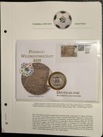 Gedenkbrief Fussball WM 2010 Deutschland + Münze Lim.2500