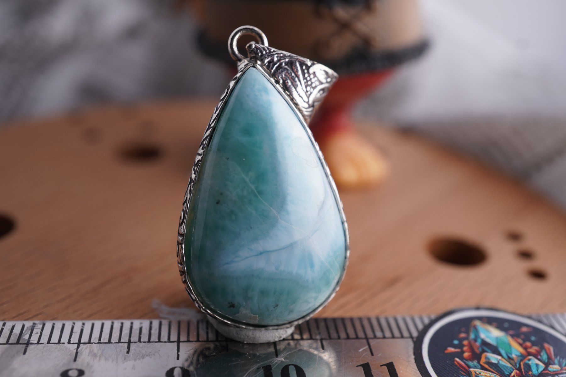 Ciondoli: Larimar   Blau  Top     Anhänger  Räumung – Nuovo e nell'imballaggio originale da Eschenbach SG venduto da topstone 4