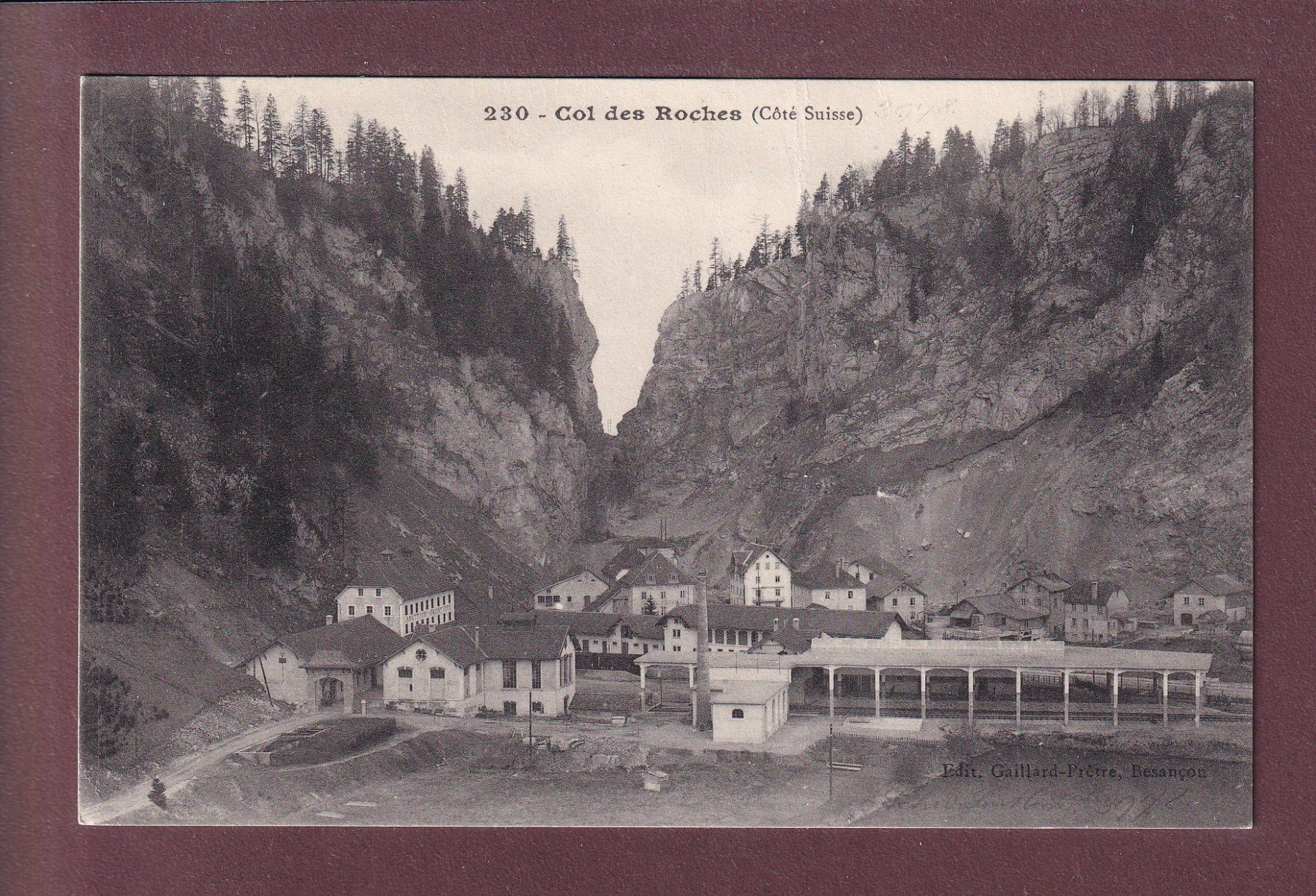 Ansichtskarten: COL DES ROCHES // pli // – Gebraucht aus Pully von nicecards