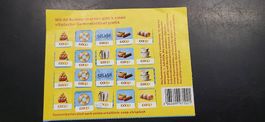 1 volle Sammelkarten (40 Märkli) COOP "Splash"