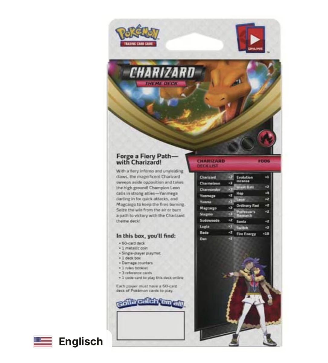 Pokémon Sammelbilder & Trading cards: Pokémon Charizard - Vivid Voltage Theme Deck - EN – Neu und originalverpackt aus bern von Wankdorf_Retro 1