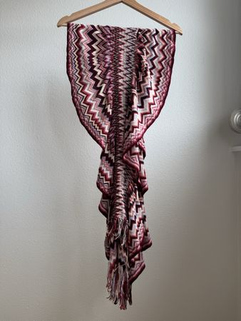 Missoni Wool Scarf Zigzag Knit