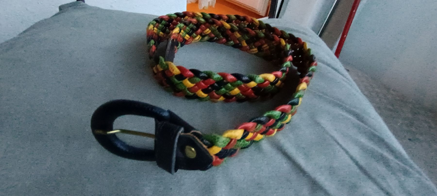 Cinture: Colorful Woven Leather Belt, Boho Summer Accessory, Size M – Nuovo (secondo la descrizione) da Zürich venduto da cat_9cvz 1