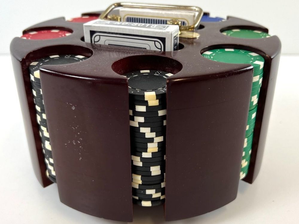 Vintage PokerChip Carousel Set (Karten und Chips) Kaufen auf Ricardo