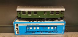 MÄRKLIN: DB PERSONENWAGEN MIT GEPÄCKABTEIL GRÜN 4080 OVP