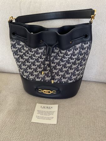 Ralph Lauren bucket bag marineblau