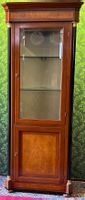 Biedermeier Eckvitrine Eckschrank Vitrine Barock SELVA