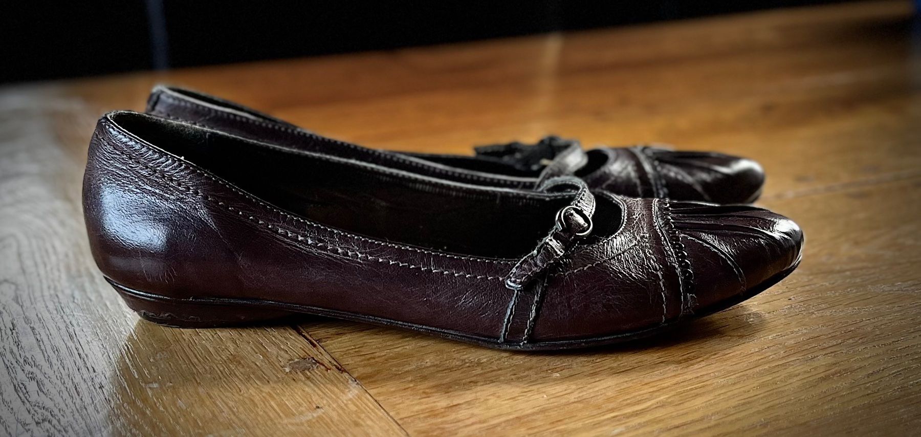 Scarpe da donna: VANDER LAAN - braune Echtleder Ballerinas, Gr. 37 – Nuovo (secondo la descrizione) da Arbon venduto da KaSaBo 1