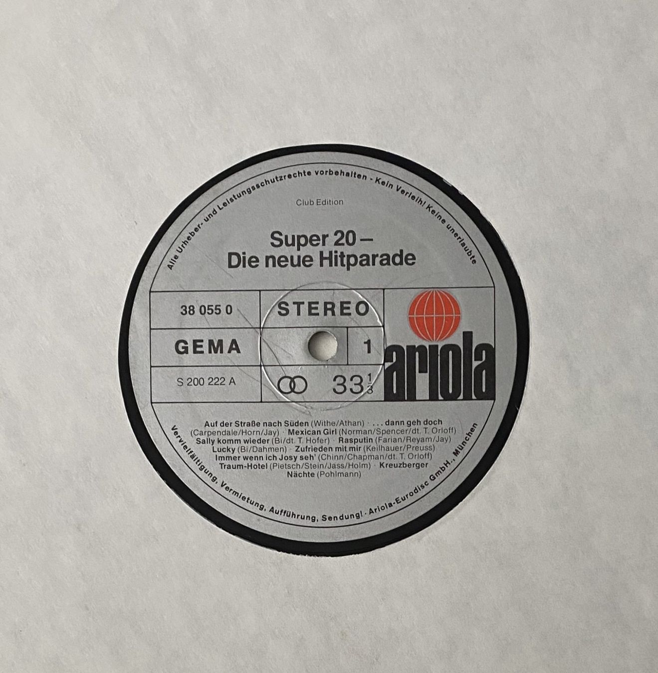 Dischi in vinile: Super 20 (Die Neue Hitparade) – Usato da Flums venduto da Empe1 2