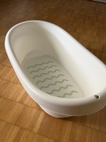 Babybadewanne Weiss mit Antirutschmatte