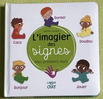Livre d'images pour bébé "L'imagier des signes" comme neuf