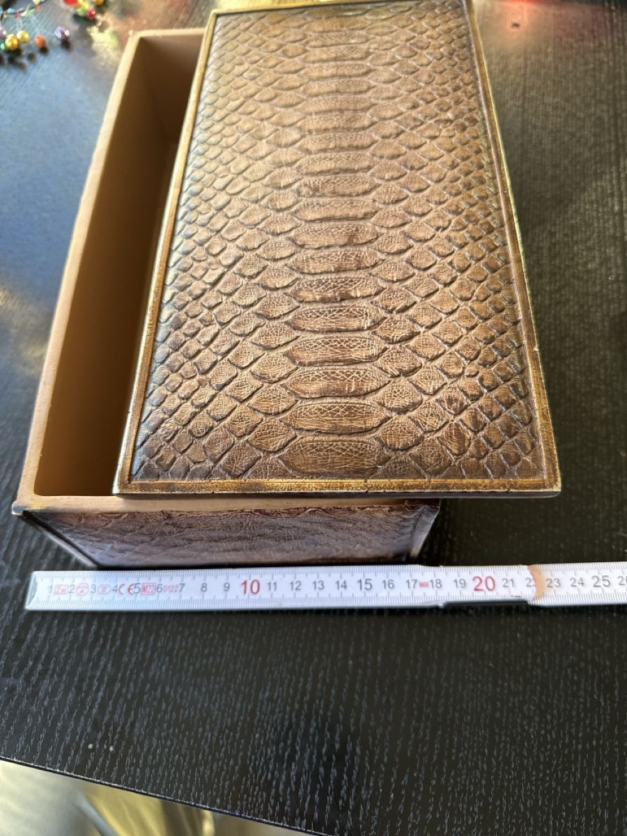 Altro in Decorazioni & Accessori: Vintage Snake Embossed Box - Unique Chic Storage for Your Tr – Usato da Zürich venduto da Jomed6 2