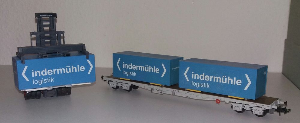 ABROLLFAHRZEUG, LKW, VOLVO, Container, Modellbahn, Modellbau, TT EUR 19
