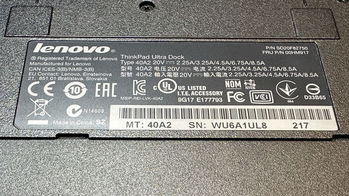 Lenovo Docking station: Lenovo Think Pad Ultra Dock (Type 40A2) – Usato da St-Gingolph venduto da Edgar1920 2