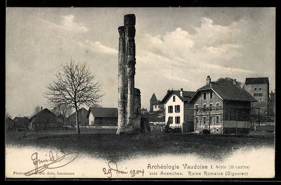 Cartoline postali: AK Avenches, Ruine Romaine, Cigognier – Usato da Berlin venduto da bartko-reher