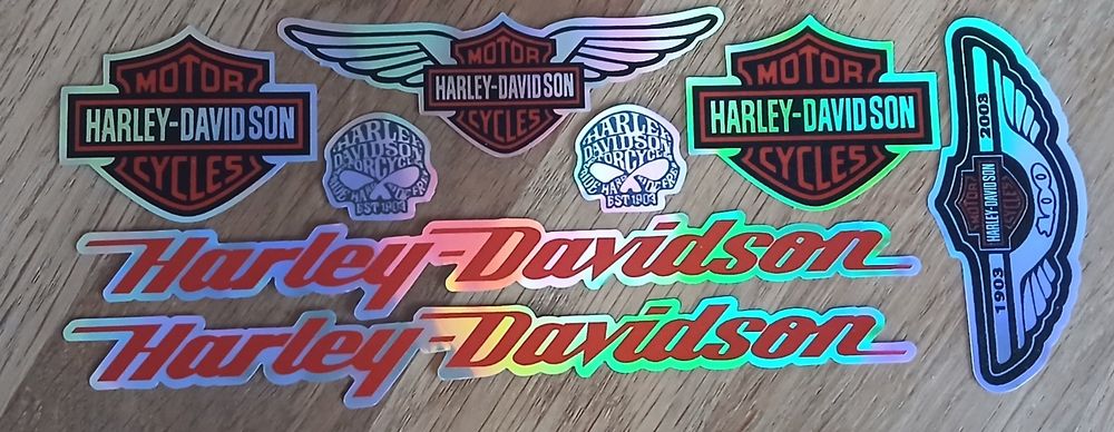 Sticker: Lot Autocollants Harley-Davidson J110 – Nuovo e nell'imballaggio originale da Allens venduto da MADE.IN.ROCK.N.ROLL 1