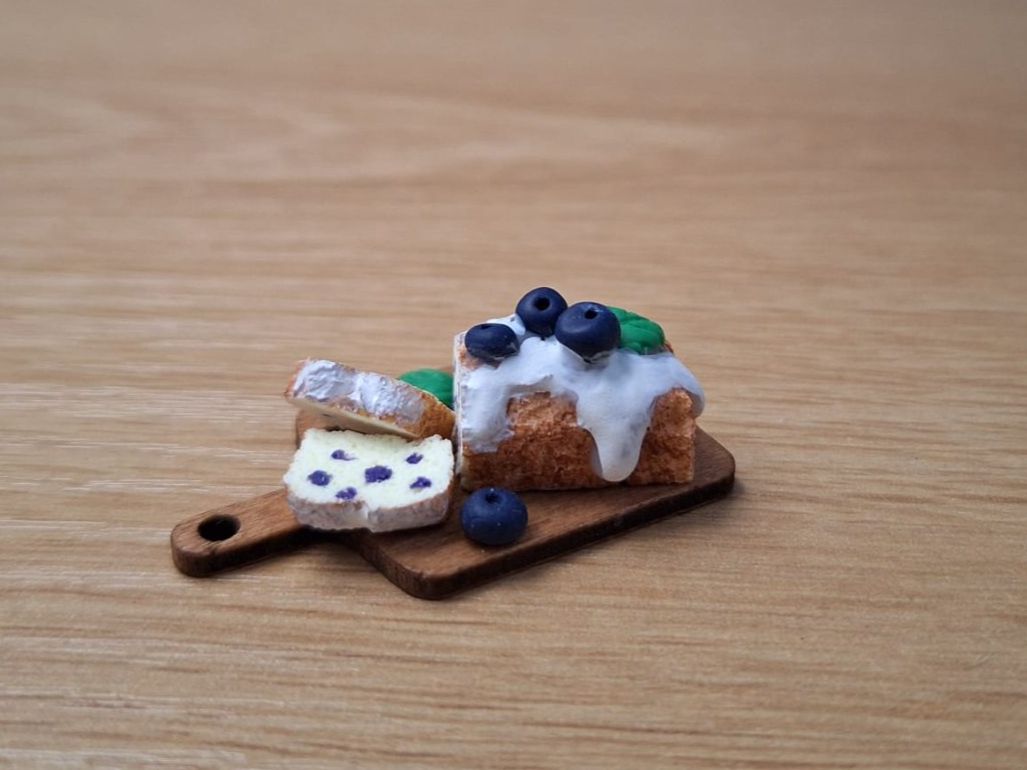 Puppenhäuser & -möbel: Cake mit Heidelbeeren, Handgemacht – Neu (gemäss Beschreibung) aus Zürich von HandmadeTinyFood 3